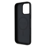 Apple iPhone 16 Pro Kılıf Guess Orjinal Lisanslı M-safe Şarj Özellikli Taneli Çiçek Tasarımlı Metal Yazı Logolu Kapak
