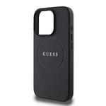 Apple iPhone 16 Pro Kılıf Guess Orjinal Lisanslı M-safe Şarj Özellikli Yazı Logolu Grained Kapak