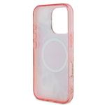 Apple iPhone 16 Pro Kılıf Guess Orjinal Lisanslı M-safe Şarj Özellikli Flower Tonal Circle Kapak