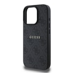Apple iPhone 16 Pro Kılıf Guess Orjinal Lisanslı M-safe Şarj Özellikli 4G Desenli Yazı Logolu Kapak