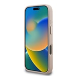 Apple iPhone 16 Pro Kılıf Guess Orjinal Lisanslı PU Deri 4G Desenli Metal Büyük 4G ve Yazı Logolu Kamera Standlı Kapak