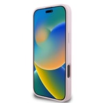 Apple iPhone 16 Pro Kılıf Guess Orjinal Lisanslı M-safe Şarj Özellikli Yazı Logolu Grained Kapak