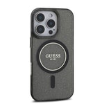 Apple iPhone 16 Pro Kılıf Guess Orjinal Lisanslı M-safe Şarj Özellikli Simli Silikon İnci Bileklikli Kapak