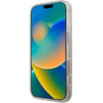 Apple iPhone 16 Pro Kılıf Guess Orjinal Lisanslı M-safe Şarj Özellikli Yazı Logolu 4G Desenli Kapak
