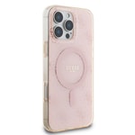 Apple iPhone 16 Pro Kılıf Guess Orjinal Lisanslı M-safe Şarj Özellikli IML Baskılı Klasik Logolu 4G Desenli Kapak