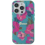 Apple iPhone 16 Pro Kılıf Guess Orjinal Lisanslı M-safe Şarj Özellikli Flower Tone On Tone Ring Kapak
