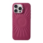 Apple iPhone 16 Pro Kılıf Kabartma Tasarımlı Metal Kamera Çerçeveli Pynana Starlight Serisi Kapak