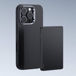 Apple iPhone 16 Pro Kılıf Karbon Fiber M-safe Şarj Özellikli Benks Hybrid ArmorPro 600D Kevlar Kapak