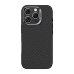 Apple iPhone 16 Pro Kılıf Karbon Fiber M-safe Şarj Özellikli Benks Hybrid ArmorPro 600D Kevlar Kapak