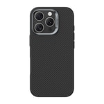Apple iPhone 16 Pro Kılıf Karbon Fiber M-safe Şarj Özellikli Benks Hybrid ArmorPro 600D Kevlar Kapak