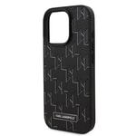 Apple iPhone 16 Pro Kılıf Karl Lagerfeld Orjinal Lisanslı M-safe Şarj Özellikli KL Yazılı Hot Stamp Kapak