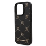 Apple iPhone 16 Pro Kılıf Karl Lagerfeld Orjinal Lisanslı M-safe Şarj Özellikli PU Deri Karl Heads Desenli Klasik Logolu Kapak