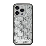 Apple iPhone 16 Pro Kılıf Karl Lagerfeld Orjinal Lisanslı Simli KL Yazılı Monogram Gradient Kapak