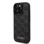 Apple iPhone 16 Pro Kılıf Karl Lagerfeld Orjinal Lisanslı M-safe Şarj Özellikli KL Yazılı Hot Stamp Kapak