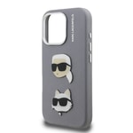 Apple iPhone 16 Pro Kılıf Karl Lagerfeld Orjinal Lisanslı K&C Heads Pin Kapak