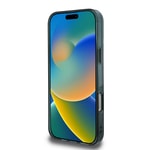 Apple iPhone 16 Pro Kılıf Lacoste Orjinal Lisanslı M-safe Şarj Özellikli IML Baskılı Gümüş Timsah Logolu Monogram Kapak