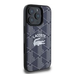 Apple iPhone 16 Pro Kılıf Lacoste Orjinal Lisanslı M-safe Şarj Özellikli Mono Vintage Logo Kapak