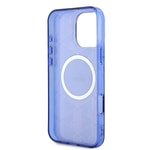 Apple iPhone 16 Pro Kılıf Lacoste Orjinal Lisanslı M-safe Şarj Özellikli IML Baskılı Gümüş Timsah Logolu Monogram Kapak