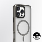 Apple iPhone 16 Pro Kılıf M-safe Şarj Özellikli Cam Arka Yüzey TPU Youngkit Gemstone Serisi Kapak