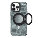 Apple iPhone 16 Pro Kılıf M-safe Şarj Özellikli Youngkit 360° Standlı Technology Serisi Kapak