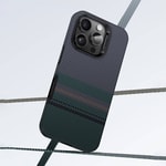 Apple iPhone 16 Pro Kılıf M-safe Şarj Özellikli Karbon Fiber Tasarımlı Benks Aurora ArmorPro Kevlar Kapak