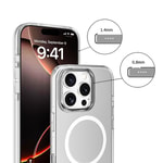 Apple iPhone 16 Pro Kılıf M-safe Şarj Özellikli Kamera Korumalı Zore Kripto Kapak
