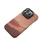 Apple iPhone 16 Pro Kılıf M-safe Şarj Özellikli Benks GoldenTide ArmorAir 600D Kevlar Kapak