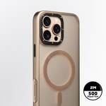 Apple iPhone 16 Pro Kılıf M-safe Şarj Özellikli Cam Arka Yüzey TPU Youngkit Gemstone Serisi Kapak