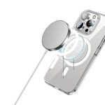 Apple iPhone 16 Pro Kılıf M-safe Şarj Özellikli Transparan Sert PC Wlons Pita Kapak