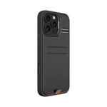 Apple iPhone 16 Pro Kılıf M-safe Şarj Özellikli Raptic Slim Wallet Serisi Deri Görünümlü Kartlıklı Standlı Kapak