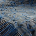 Apple iPhone 16 Pro Kılıf M-safe Şarj Özellikli Grip 3 Standlı Aramid Fiber Pitaka Tactile Woven Sunset-Moonrise Serisi Sunset Kapak
