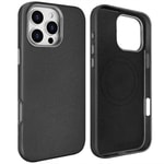Apple iPhone 16 Pro Kılıf M-safe Şarj Özellikli PU Deri Zore Adora Kapak