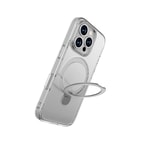Apple iPhone 16 Pro Kılıf M-safe Şarj Özellikli Raptic Air Stand Serisi Buzlu Transparan Tasarımlı Standlı Kapak