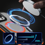 Apple iPhone 16 Pro Kılıf M-safe Şarj Özellikli Renkli Kenar Airbag Şeritli Zore Lamer Kapak