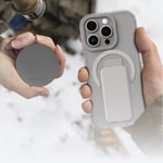 Apple iPhone 16 Pro Kılıf M-Safe Şarj Özellikli Şeffaf Zore Folk Sert Kapak