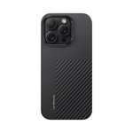 Apple iPhone 16 Pro Kılıf M-safe Şarj Özellikli Karbon Fiber Metal Kamera Çerçeveli Benks Montage ArmorAir Kevlar Kapak