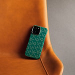 Apple iPhone 16 Pro Kılıf M-safe Şarj Özellikli Aramid Fiber Pitaka Tactile Woven Monogram Serisi Kapak