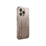 Apple iPhone 16 Pro Kılıf M-safe Şarj Özellikli Teknoloji Desenli Standlı Skinarma Helio Kapak