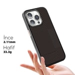 Apple iPhone 16 Pro Kılıf M-safe Şarj Özellikli Karbon Fiber Desenli Mutural Montage Kapak