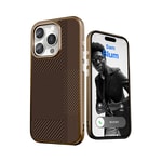Apple iPhone 16 Pro Kılıf M-safe Şarj Özellikli Karbon Fiber Desenli Mutural Montage Kapak
