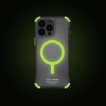 Apple iPhone 16 Pro Kılıf M-safe Şarj Özellikli Şeffaf Airbag Tasarımlı Skinarma Saido Nightglow Kapak