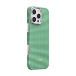 Apple iPhone 16 Pro Kılıf M-safe Şarj Özellikli Aramid Fiber Pitaka Ultra-Slim Classic Serisi Forest Green Kapak