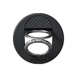 Apple iPhone 16 Pro Kılıf M-safe Şarj Özellikli Grip 3 Standlı Aramid Fiber Pitaka Military Grade Classic Serisi Black-Grey Twill Kapak