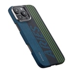 Apple iPhone 16 Pro Kılıf M-safe Şarj Özellikli Lumintex Teknolojili Fosforlu Aramid Fiber Pitaka Tactile Woven Aries Serisi Credit Card Kapak