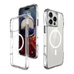 Apple iPhone 16 Pro Kılıf M-safe Şarj Özellikli Airbagli Şeffaf Zore İncek Kapak