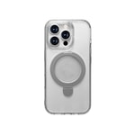 Apple iPhone 16 Pro Kılıf M-safe Şarj Özellikli Raptic Air Stand Serisi Buzlu Transparan Tasarımlı Standlı Kapak