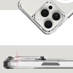 Apple iPhone 16 Pro Kılıf M-safe Şarj Özellikli Airbagli Şeffaf Zore İncek Kapak