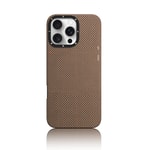 Apple iPhone 16 Pro Kılıf M-safe Şarj Özellikli Aramid Fiber Youngkit 1500D Extreme Wing Titanyum-Gold Serisi Kapak