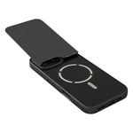 Apple iPhone 16 Pro Kılıf M-safe Şarj Özellikli Raptic Slim Wallet Serisi Deri Görünümlü Kartlıklı Standlı Kapak