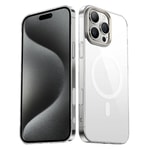 Apple iPhone 16 Pro Kılıf M-safe Şarj Özellikli Karbon Fiber Tasarımlı Benks Aurora ArmorAir Kevlar Kapak